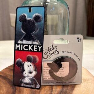 Disney Mickey Mouse and Cat Bookmark